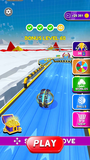 Sky Move Ball:Offline gameplay screenshot