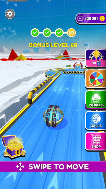 Sky Move Ball:Offline gameplay screenshot